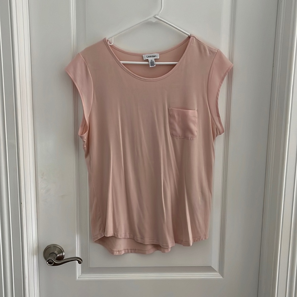 2 Calvin Klein blouses - pink and orange